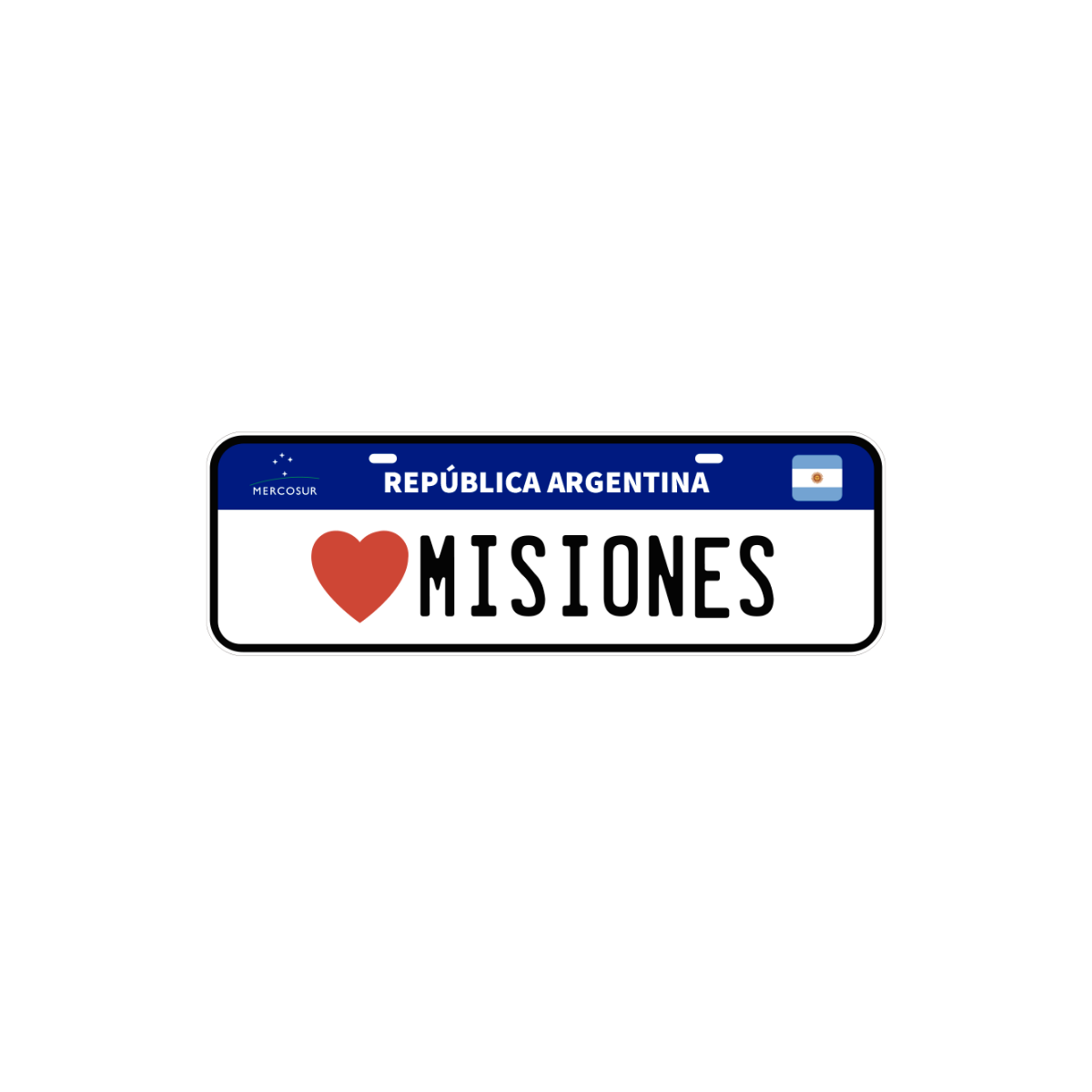 Pegatina Patente Misiones