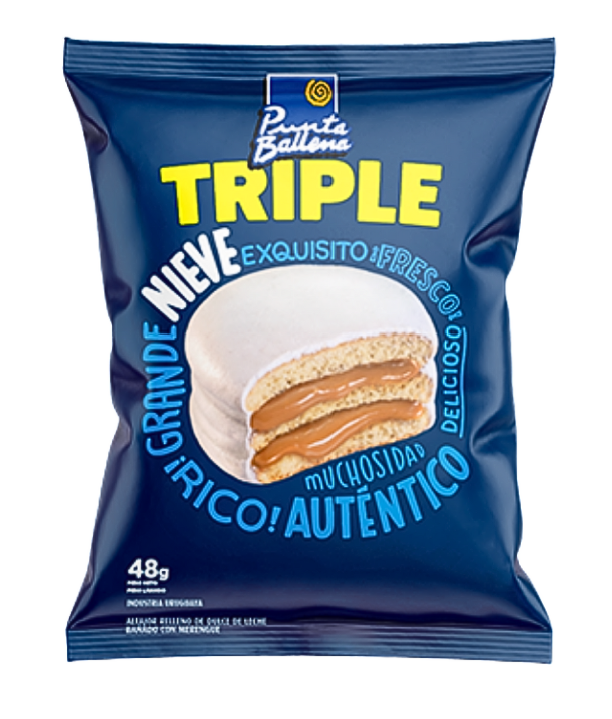 Alfajor Punta Ballena Triple de Nieve 48 gr