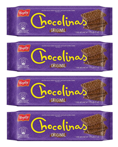 Galletitas Chocolinas 170g PROMO 4 unidades