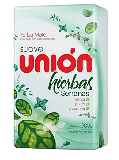 Yerba Mate Unión Hierbas Serranas 500g
