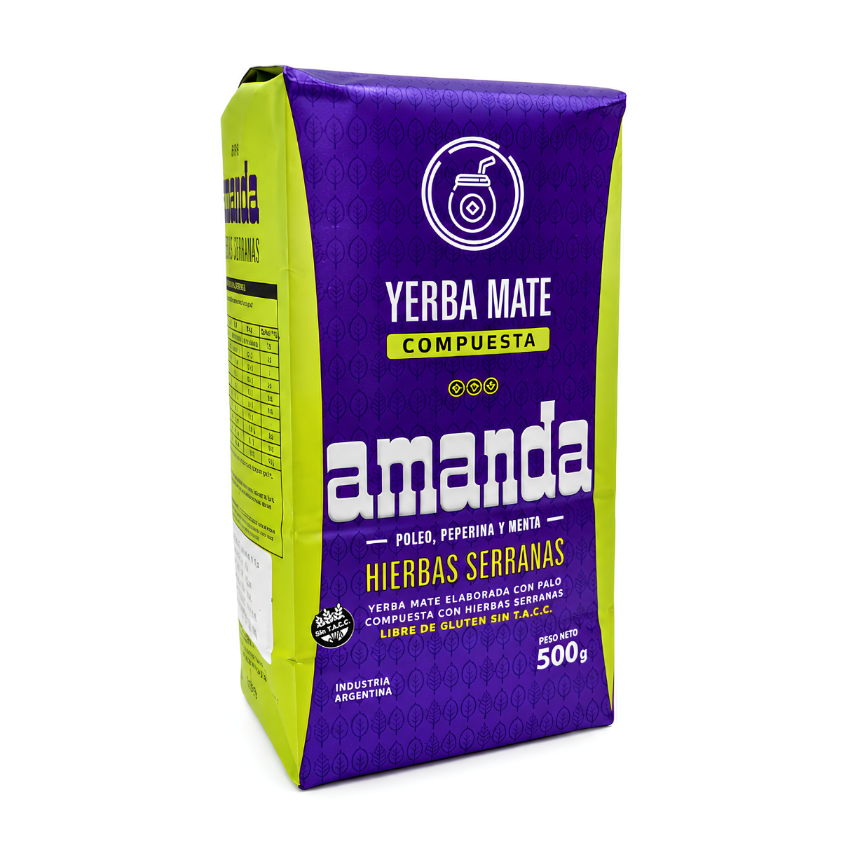 Yerba Mate Amanda Hierbas Serranas 500g