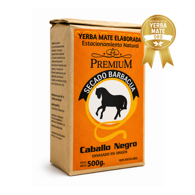 Yerba Mate Caballo Negro Premium Barbacuá 500g