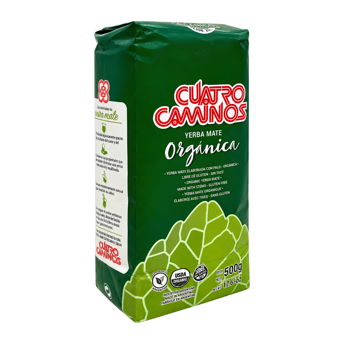 Yerba Mate Cuatro Caminos Orgánica  500g