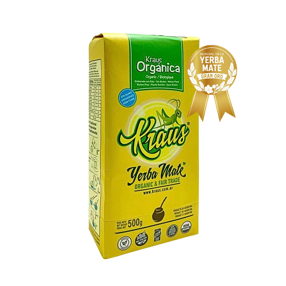 Yerba Mate Kraus Orgánica 500g