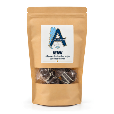 Mini Alfajores Argentum Chocolate Negro x 7 unidades