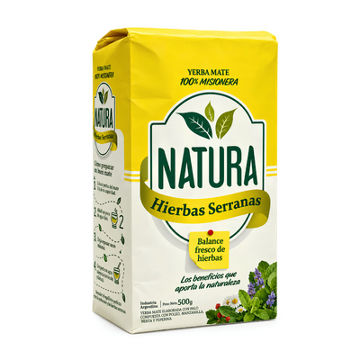 Yerba Mate Natura Hierbas Serranas 500g
