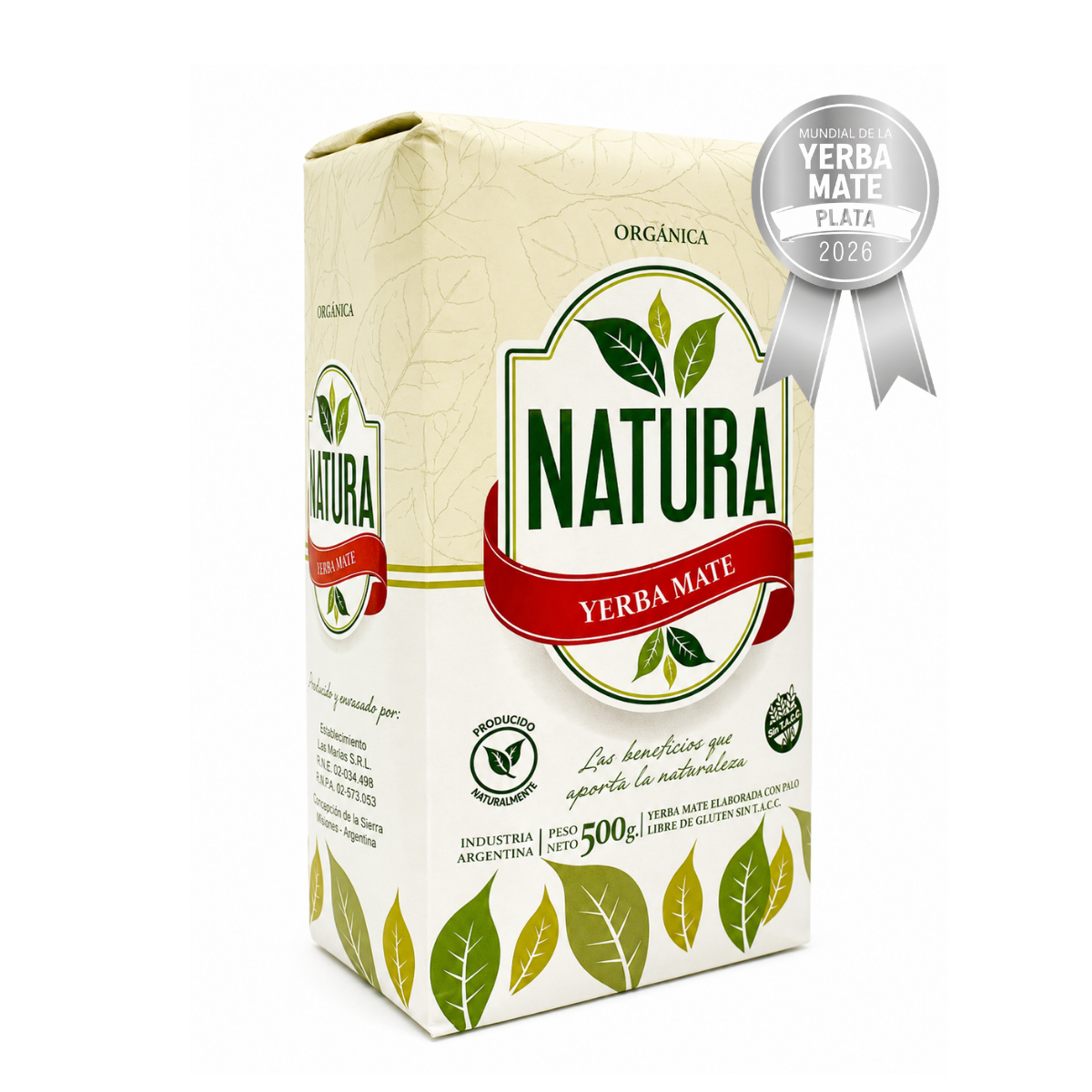Yerba Mate Natura Orgánica 500g