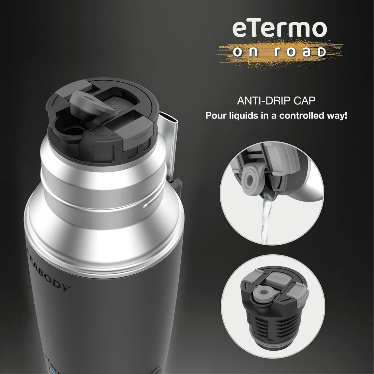 E-Termo Peabody Acero Inoxidable 500ml para automóvil