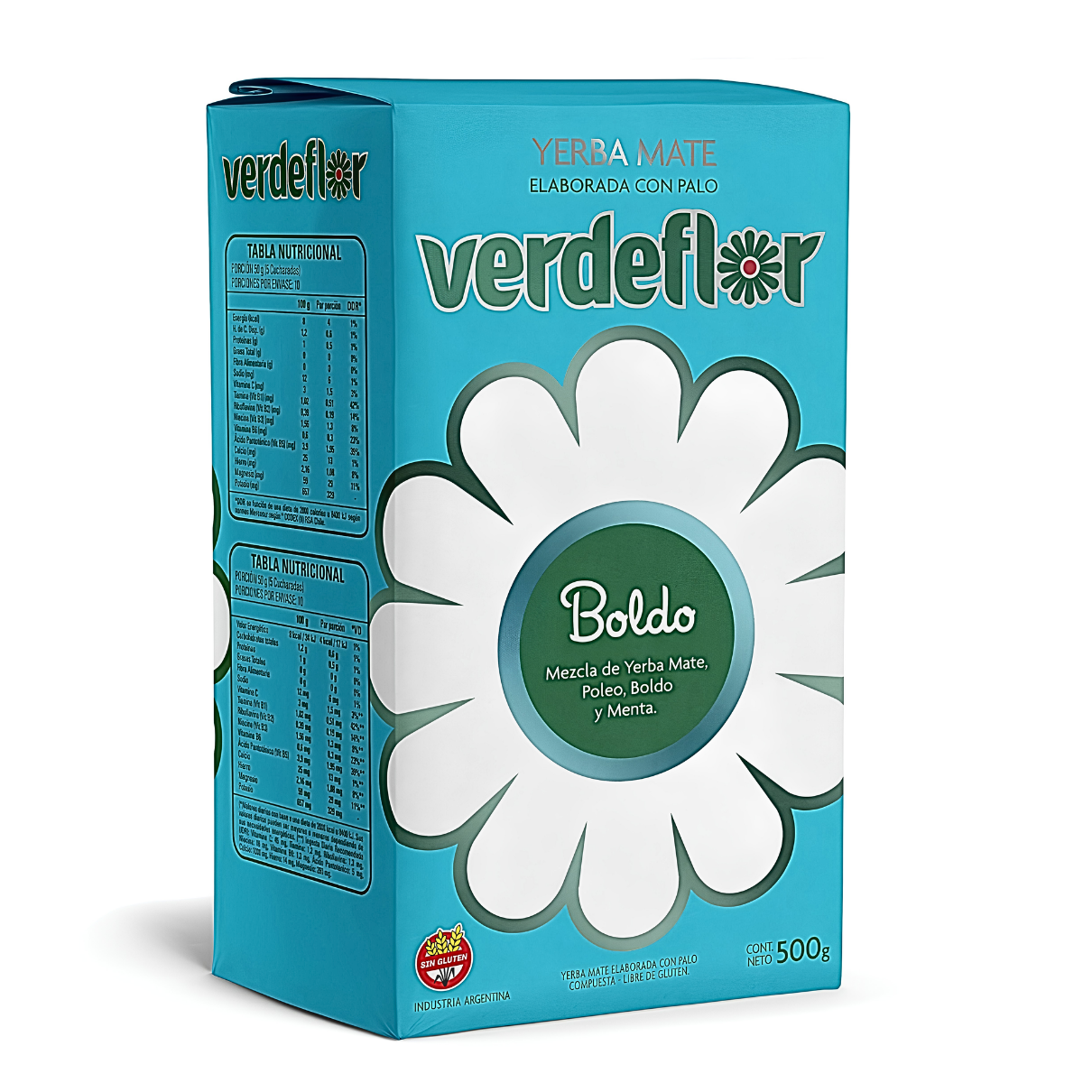 Yerba Mate Verdeflor Boldo 500g
