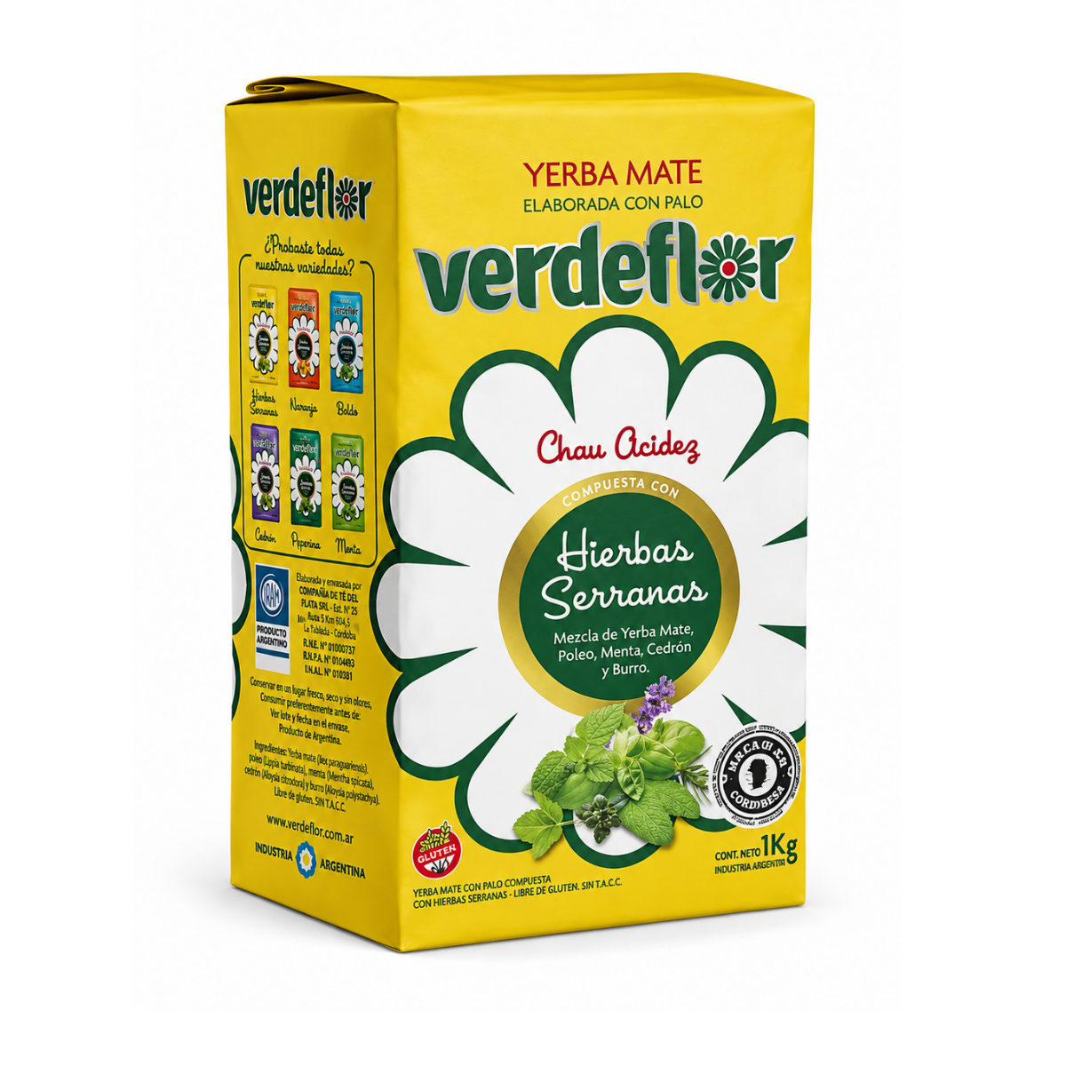 Yerba Mate Verdeflor Hierbas Serranas